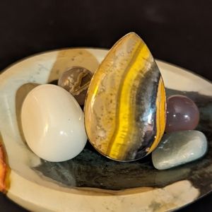 SALE - Bumblebee Jasper Ring
